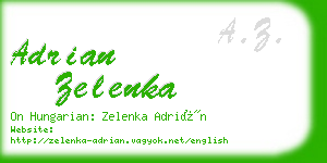 adrian zelenka business card